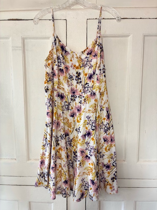 Old Navy Dresses & Skirts - Old Navy Floral Flare Skirt Sundress Ivory Size XL